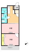 間取り　2DK