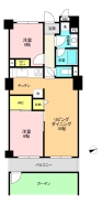 間取り　2LDK