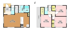 建物プラン例：建物価格1590万円、建物面積68.32㎡