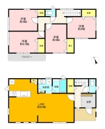 建物プラン例
建物価格 2530万円
建物面積 109.30㎡（約33.06坪）