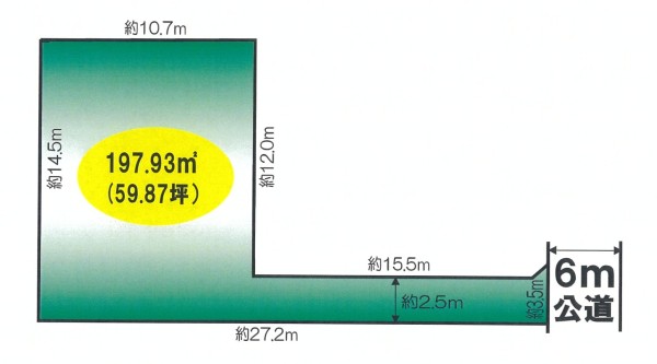 敷地面積約６０坪