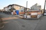 建築中の現地