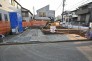 建築中の現地